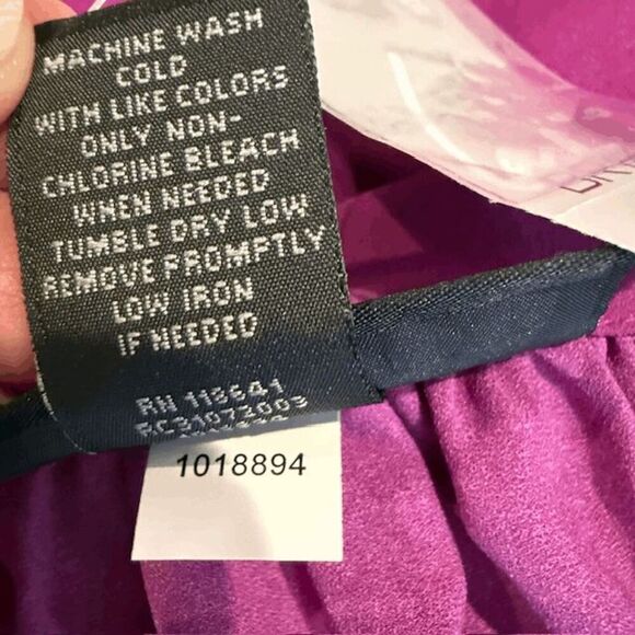 NWT Lane Bryant Sleeveless Dress Purple Floral Drawstring Waist Size 18 / 20 - Picture 6 of 12